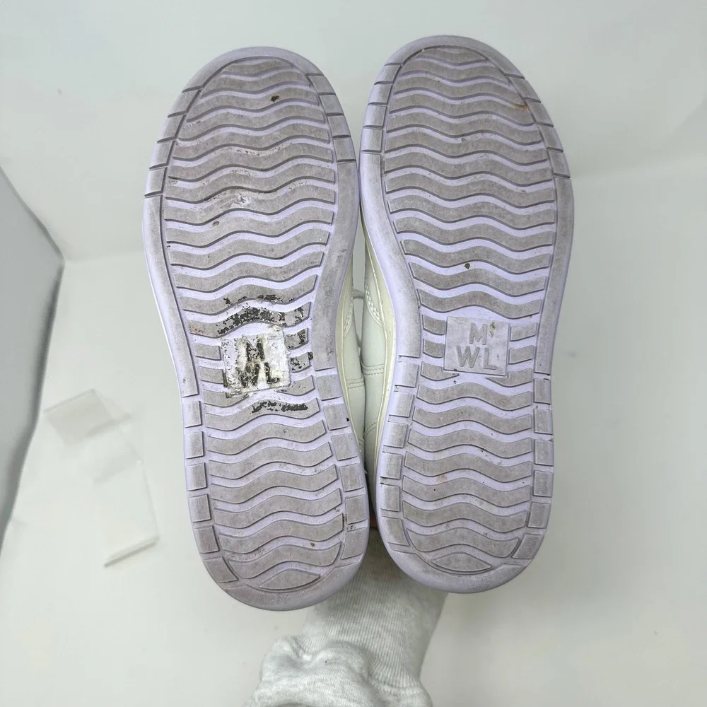Madewell Court Low-Top Sneakers‎ White Light Purple 7